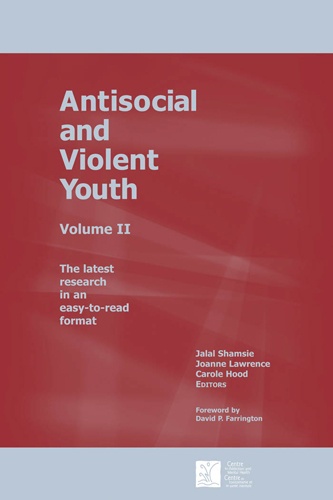 Couverture ebook de Antisocial and Violent Youth, de