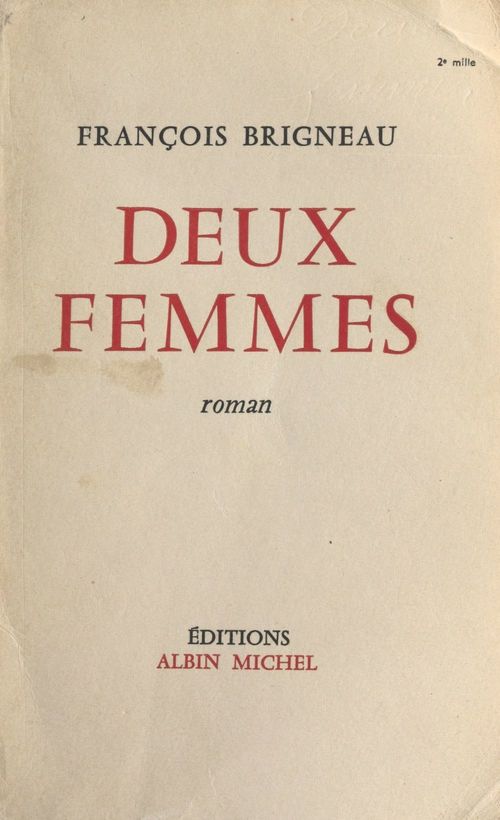 Couverture ebook de Deux femmes, de François Brigneau