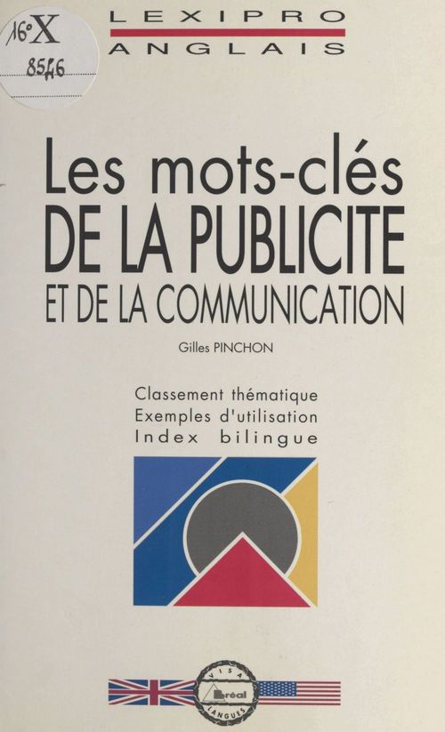 Couverture ebook de Les mots-clés de la publicité et de la communication, de Gilles Pinchon