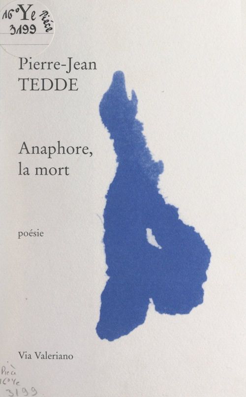 ebook cover of Anaphore, la mort, by Pierre-Jean Tedde
