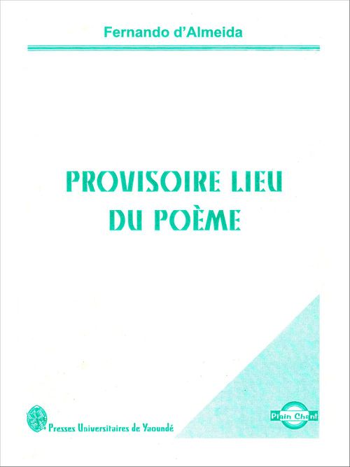 Couverture ebook de Provisoire lieu du poème, de Fernando d' Almeida