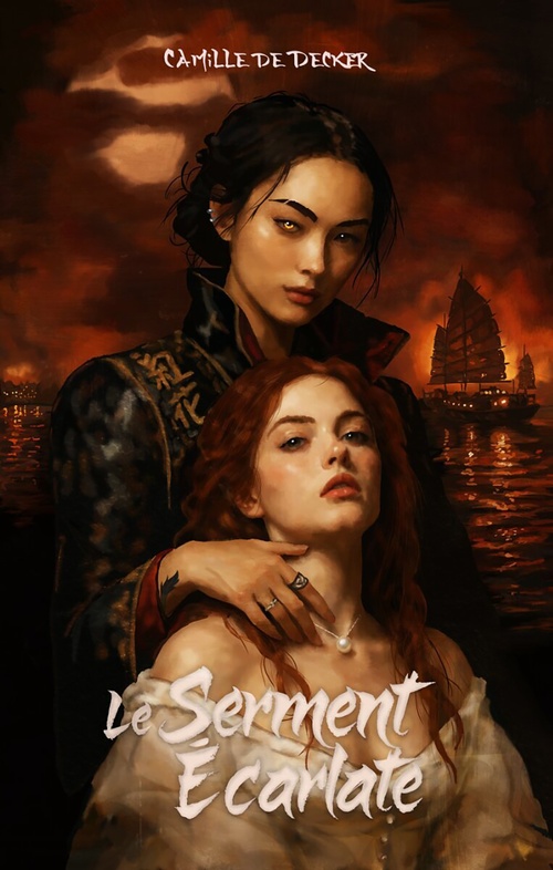 Couverture ebook de Le Serment écarlate, de Camille de Decker