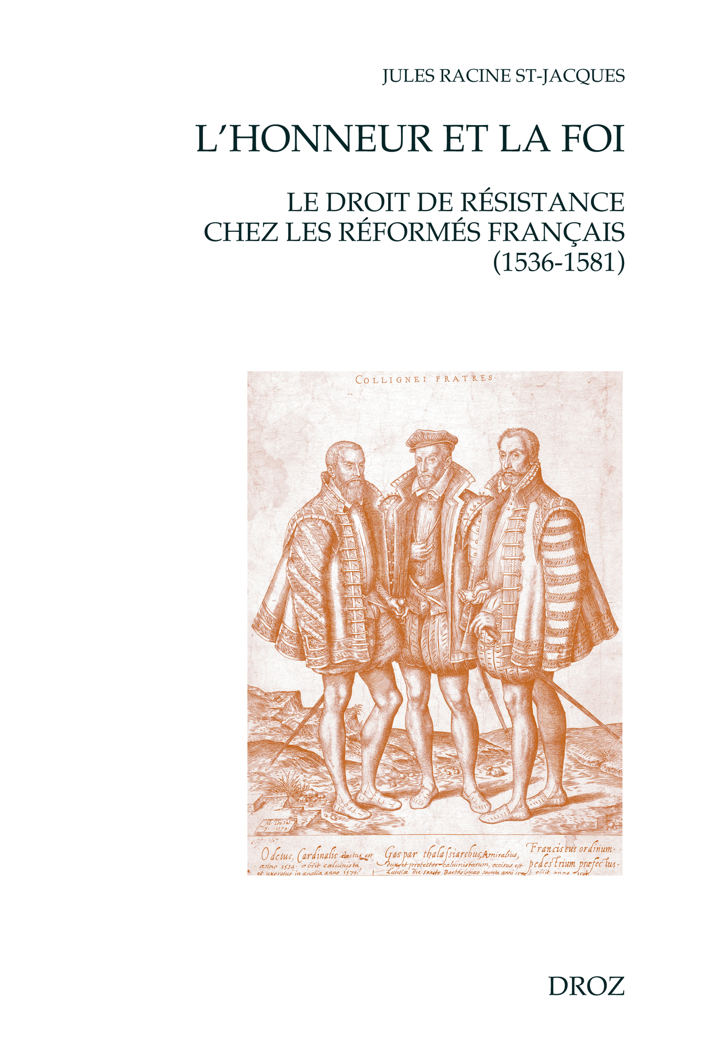 ebook cover of L'honneur et la Foi, by Racine Saint-Jacques