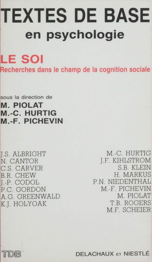 Couverture ebook de Le Soi, de Hurtig, Pichevin, Piolat