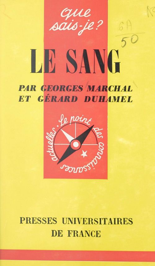 ebook cover of Le sang, by Gerard Duhamel, Georges Marchal