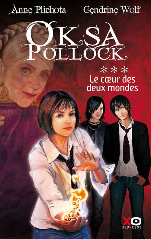 Couverture ebook de Oksa Pollock - tome 3 Le coeur des deux mondes, de Anne Plichota, Cendrine Wolf