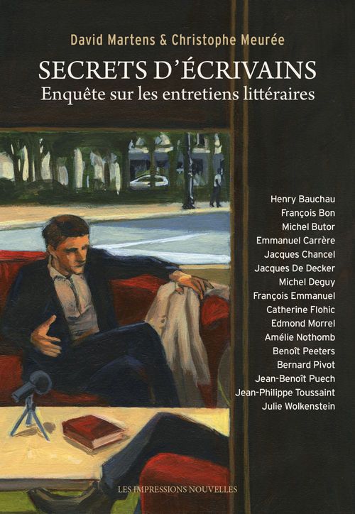 Couverture ebook de Secrets d'écrivains, de David Martens, Christophe Meurée