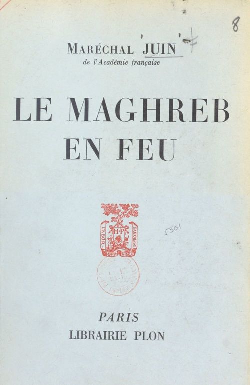 ebook cover of Le Maghreb en feu, by Alphonse Juin