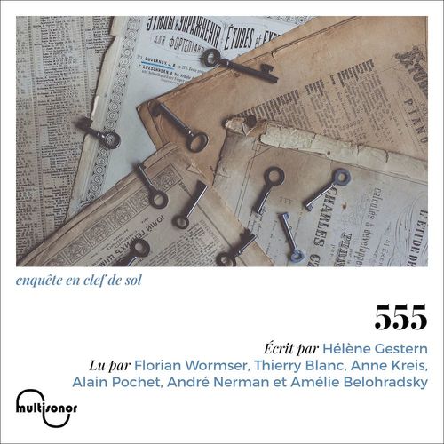 audiobook cover of 555, by Hélène Gestern