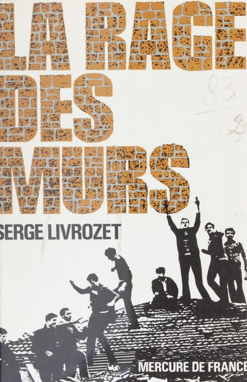 ebook cover of La rage des murs, by Serge Livrozet