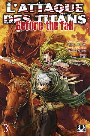 Couverture ebook de L'Attaque des Titans - Before the Fall T03, de Ryô Suzukaze, Satoshi Shiki
