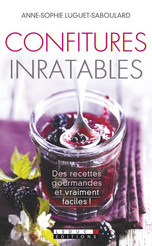 Couverture ebook de Confitures inratables, de Anne-Sophie Luguet-Saboulard