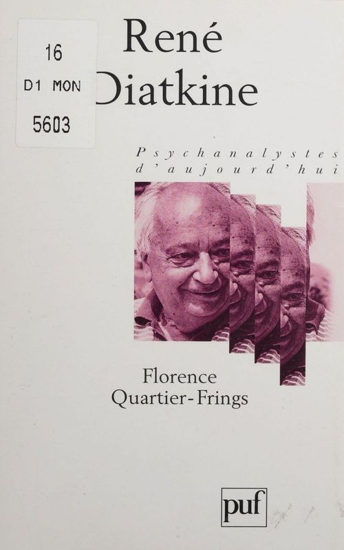 ebook cover of René Diatkine, by Florence Quartier