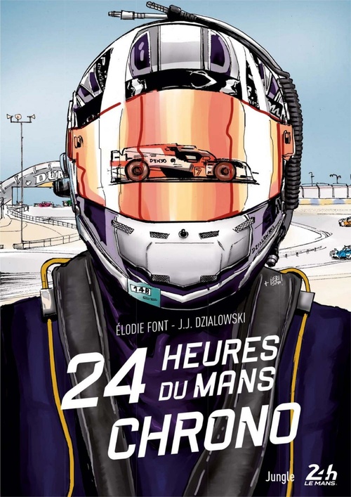 Couverture ebook de Dans les coulisses du 24h du Mans, de Jean-jacques Dzialowski, Elodie Font