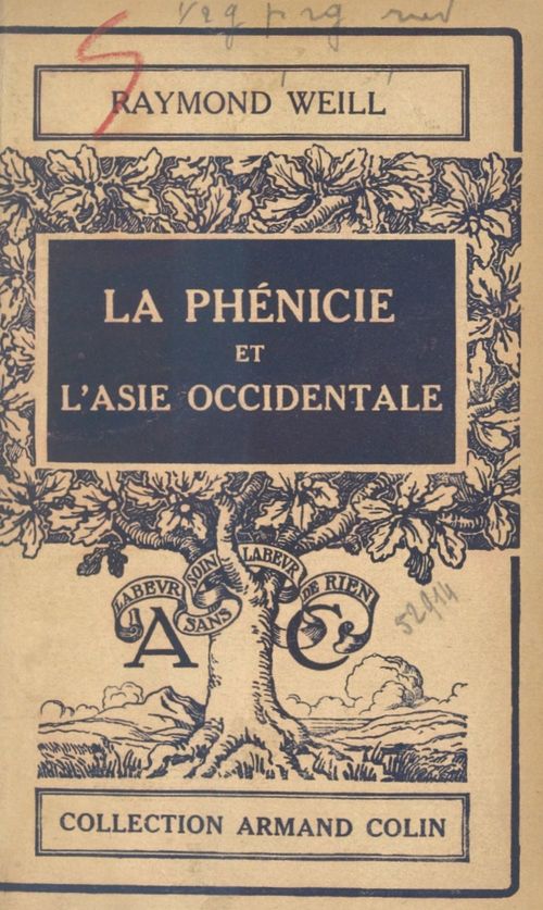 ebook cover of La Phénicie et l'Asie occidentale, by Raymond Weill