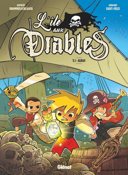 Couverture ebook de L'Île aux diables - Tome 01, de Raphaël Drommelschlager, Grégory Saint-félix