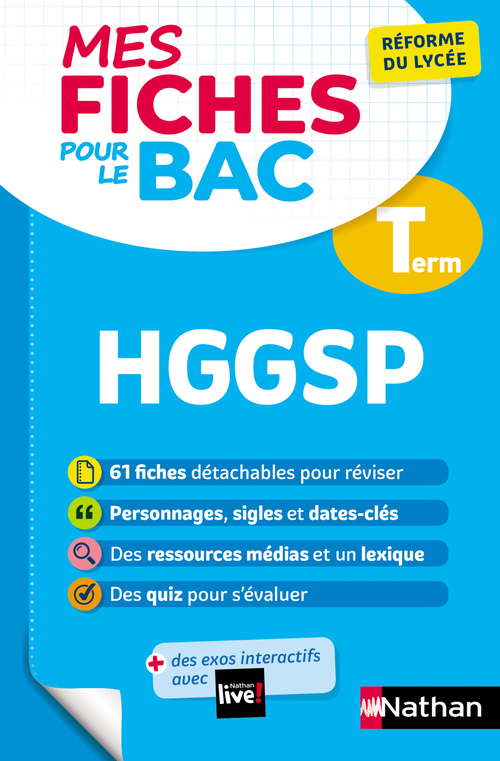 Couverture ebook de HGGSP (Histoire, Géopolitique et Sciences politiques) - Terminale - BAC 2022, de Garance Ouazine