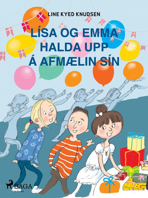 ebook cover of Lísa og Emma halda upp á afmælin sín, by Line Kyed Knudsen