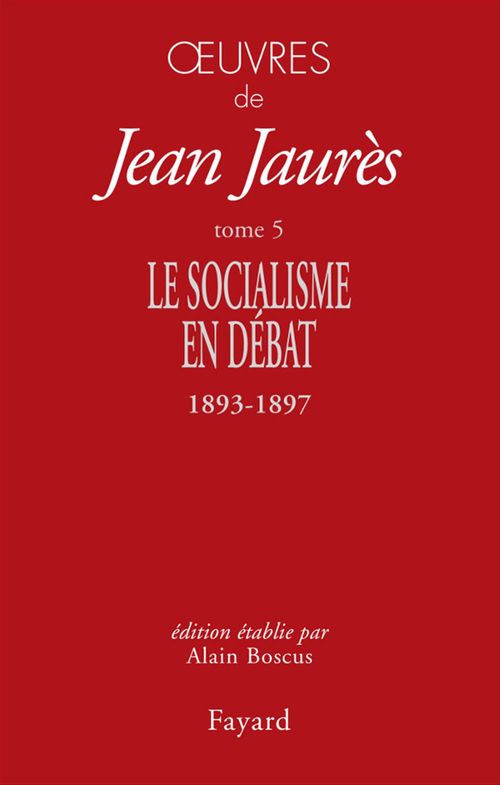ebook cover of Oeuvres Tome 5, by Jean Jaurès