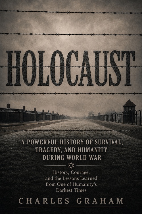 Couverture ebook de Holocaust: A Powerful History of Survival, Tragedy, and Humanity during World War, de Charles Graham