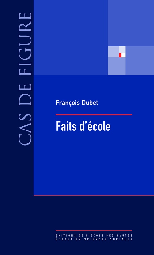 Couverture ebook de Faits d´école, de François Dubet