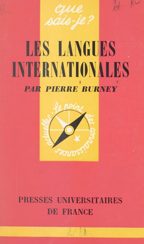 ebook cover of Les langues internationales, by Pierre Burney