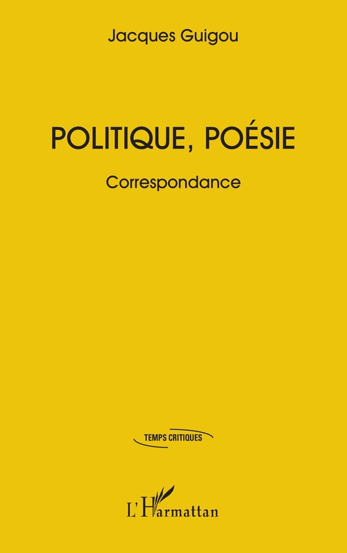 ebook cover of Politique, poésie, by Jacques Guigou