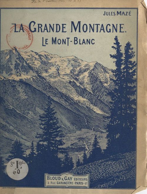 Couverture ebook de La grande montagne, de Jules Maze