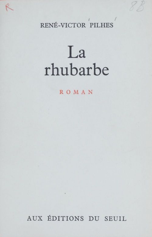 Couverture ebook de La rhubarbe, de René-Victor Pilhes