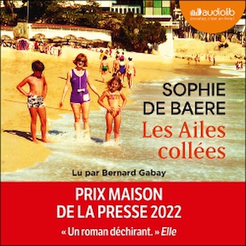 audiobook cover of Les Ailes collées, by Sophie de Baere