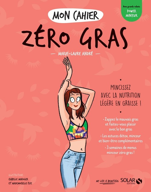 Couverture ebook de Mon cahier Zéro gras, de Marie-Laure André