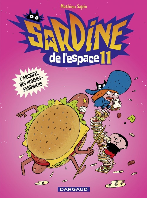 Couverture ebook de Sardine de l'espace - Tome 11 - L'archipel des Hommes-Sandwichs, de Mathieu Sapin