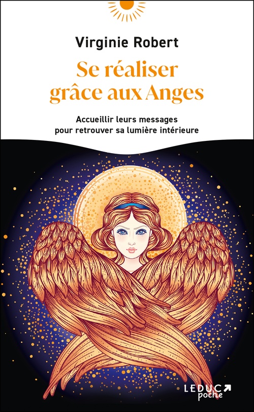 Couverture ebook de Se réaliser grâce aux anges, de Virginie Robert