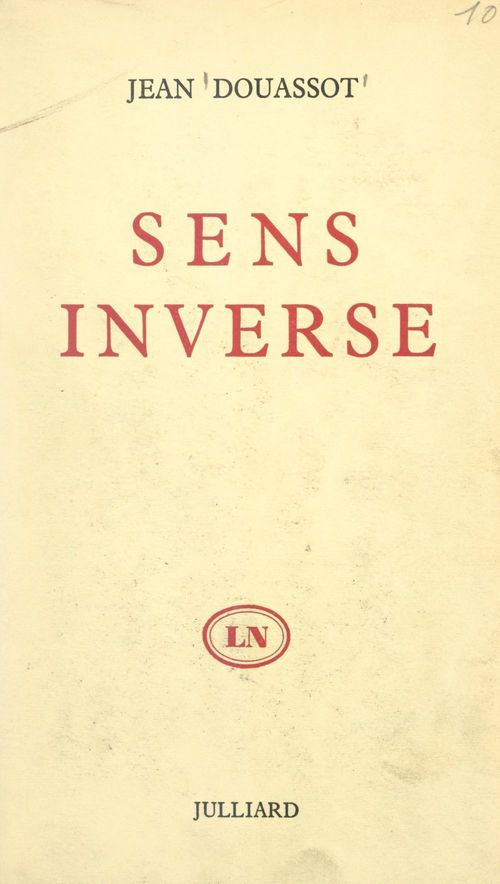 Couverture ebook de Sens inverse, de Jean Douassot