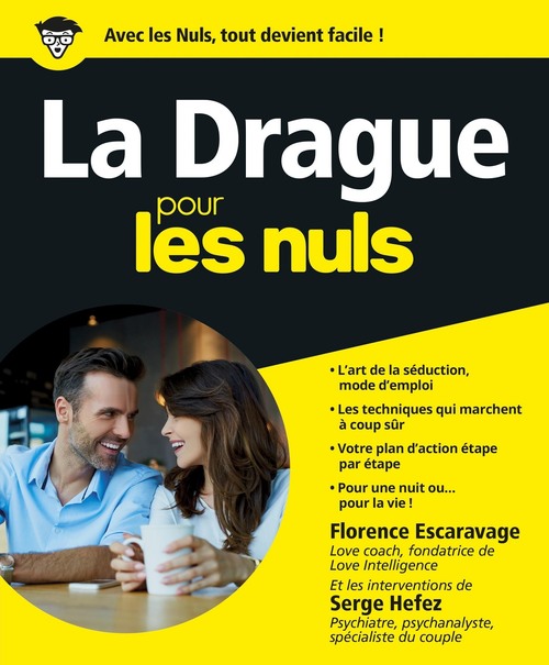 Couverture ebook de La drague pour les nuls, de Florence Escaravage, Serge Hefez