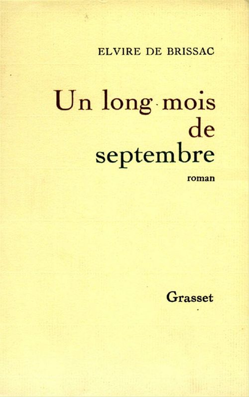 Couverture ebook de Un long mois de septembre, de Elvire de Brissac