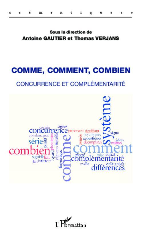 Couverture ebook de Comme, comment, combien, de Antoine Gautier, Thomas Verjans