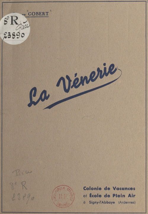 ebook cover of La vénerie, by Gustave Gobert
