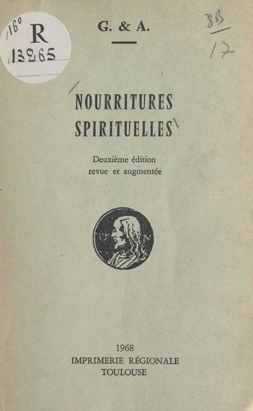 Couverture ebook de Nourritures spirituelles, de A., G.