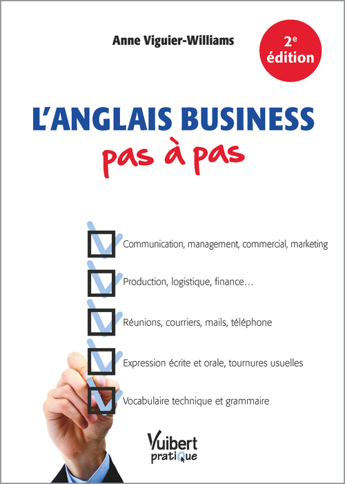 Couverture ebook de L'anglais business pas à pas, de Anne Viguier-williams