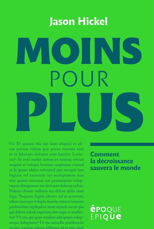 Couverture ebook de Moins pour plus, de Jason Hickel
