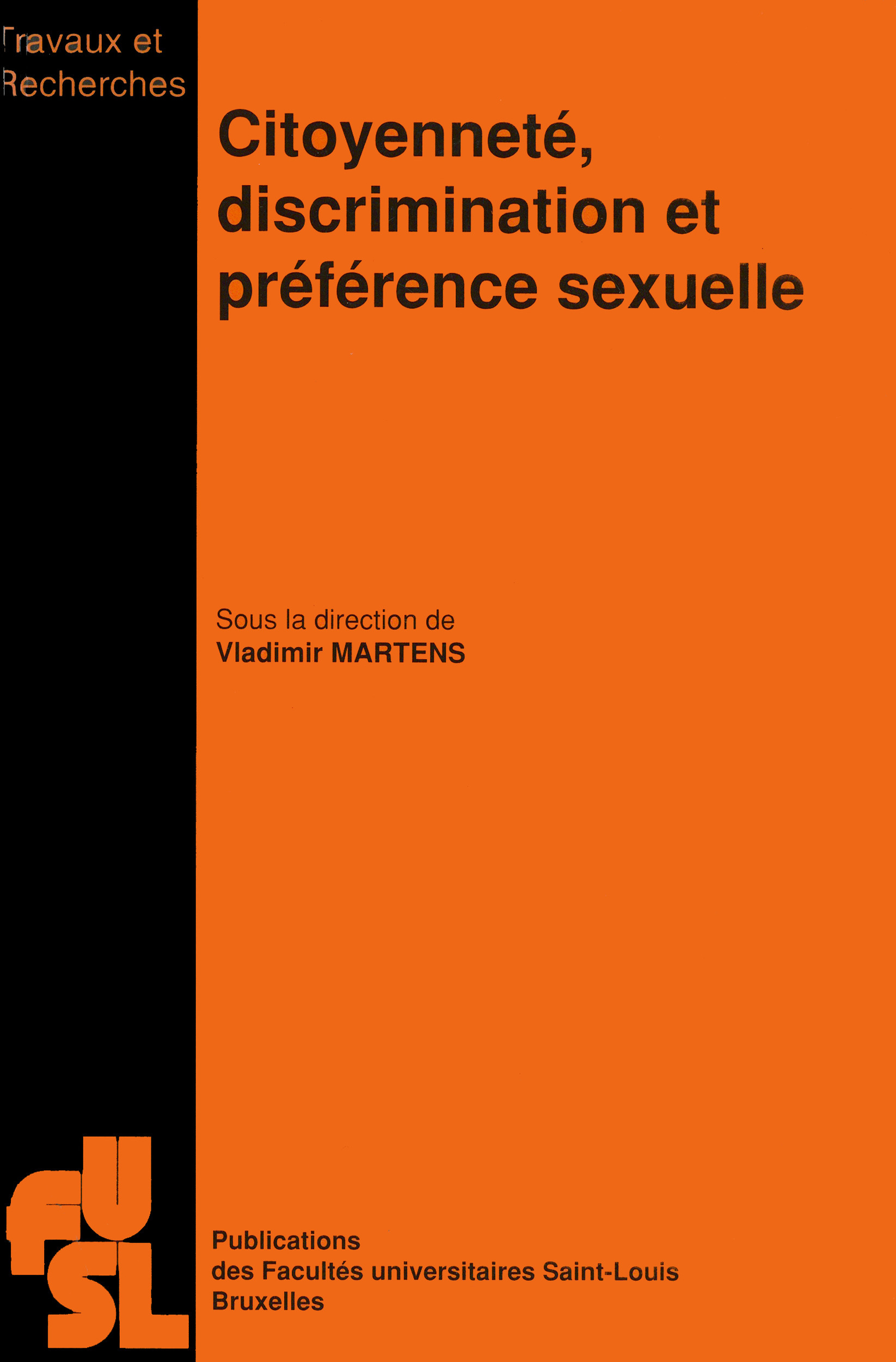 ebook cover of Citoyenneté, discrimination et préférence sexuelle, by
