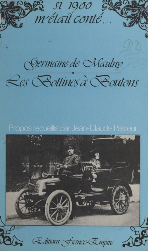 Couverture ebook de Les bottines à boutons, de Germaine De Maulny