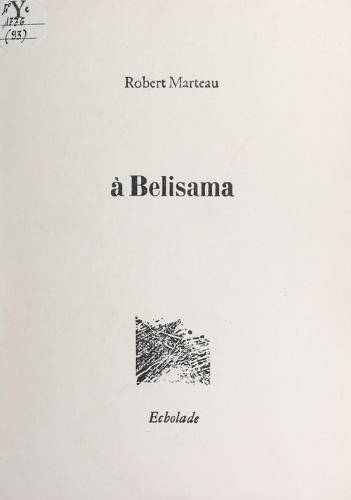 ebook cover of À Belisama, by Robert Marteau