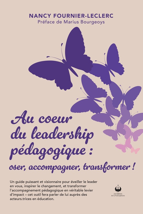 Couverture ebook de Au coeur du leadership pédagogique, de Nancy Fournier-Leclerc