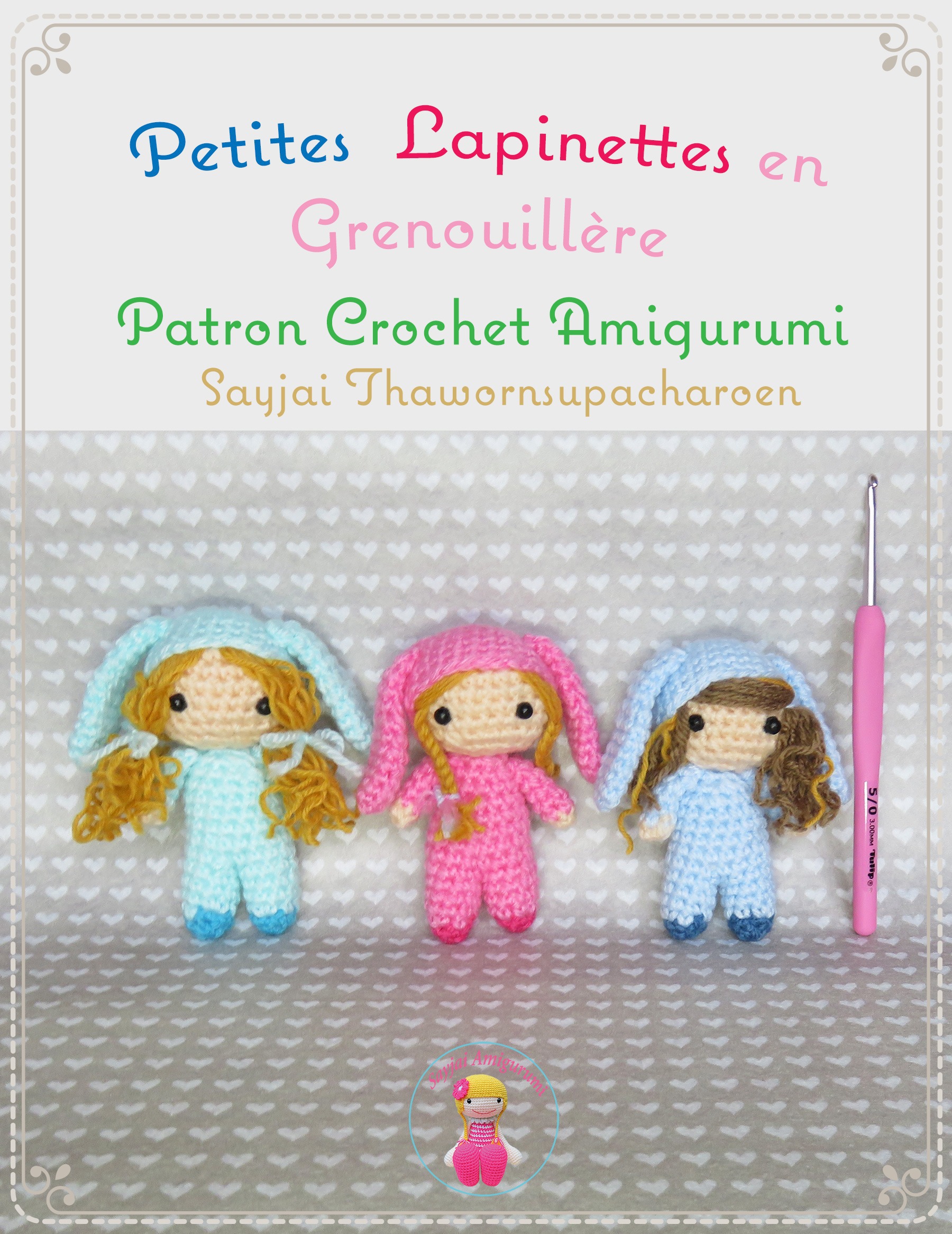 Couverture ebook de Petites Lapinettes en Grenouillère, de Sayjai Thawornsupacharoen