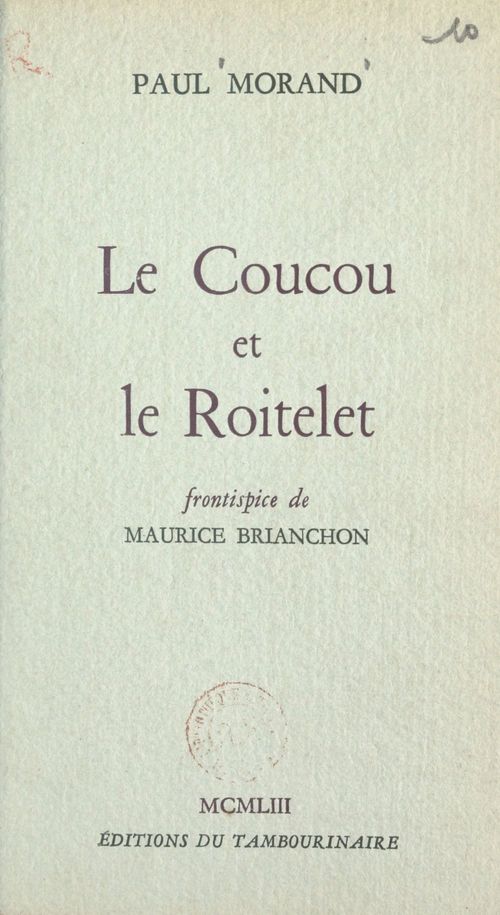 ebook cover of Le Coucou et le Roitelet, by Paul Morand