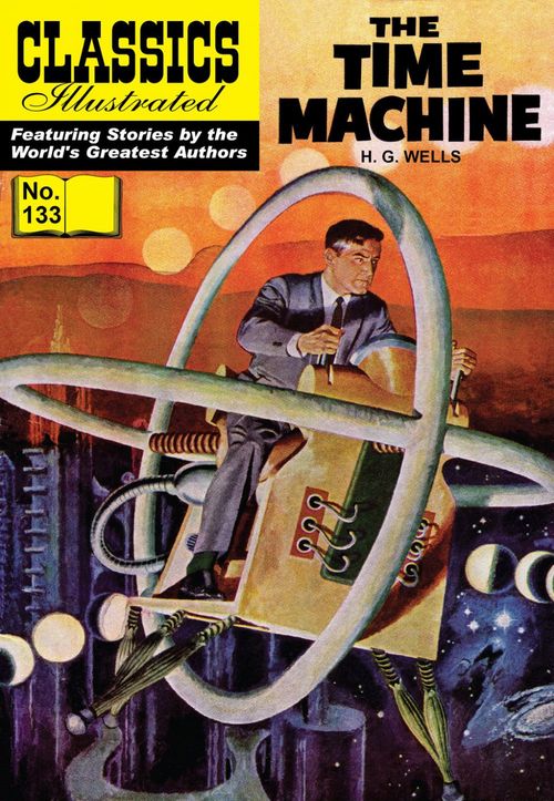 ebook cover of The Time Machine, by H. G. Wells