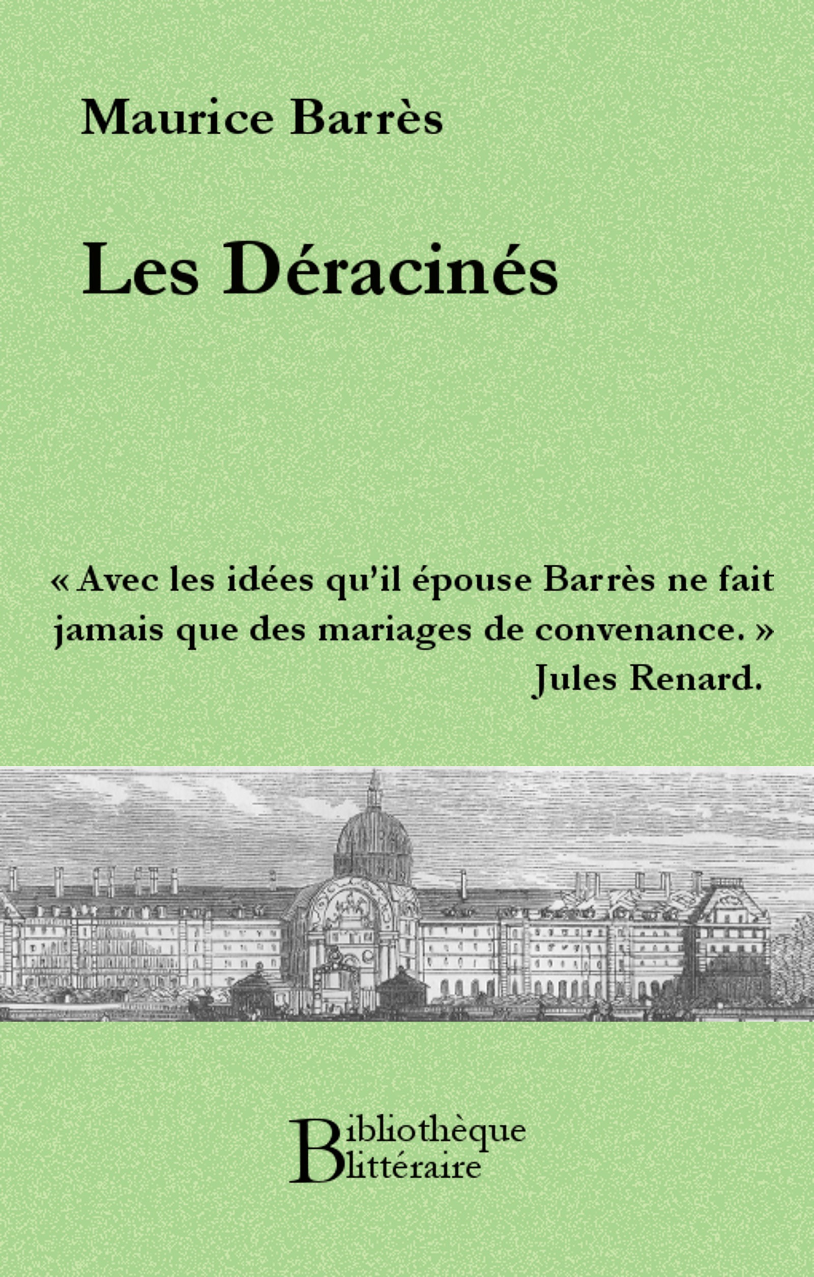 Couverture ebook de Les Déracinés, de Maurice Barrès