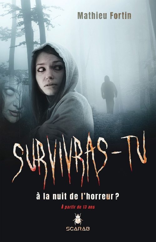 ebook cover of Survivras-tu à la nuit de l'horreur?, by Mathieu Fortin
